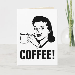 KOFFIE THEMA WENSKAARTEN, VOOR GIFTCARD KAART