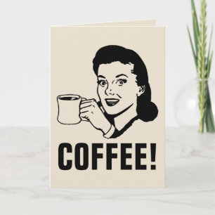 KOFFIE THEMED WENSKAARTEN, GIFTCARD HOLDER KAART