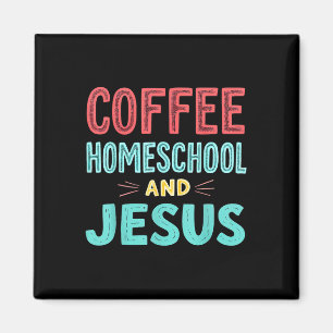Koffie Thuisonderwijs En Jezus Christelijk Thuison Magneet