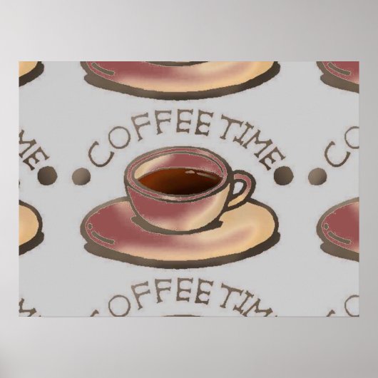 KOFFIE TIME ART POSTER (Voorkant)