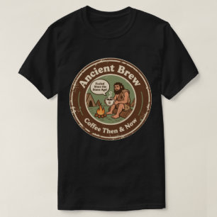Koffie Toen & Nu Grappige Paleo Ochtendbrouwsel T-shirt