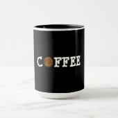 KOFFIE Token Goed voor Een Zwart Mok (Midden)