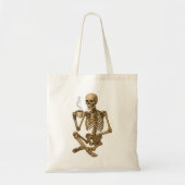 Koffie tot de dood - Skeleton Coffee Time Tote Bag (Voorkant)
