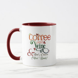 Koffie tot wijnmok Slechte keuzes na donker Mok