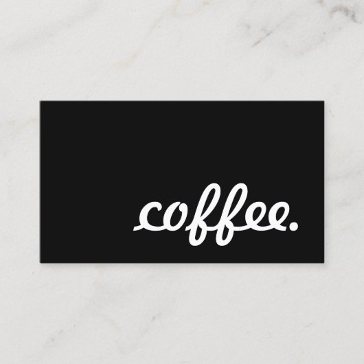 koffie. trouwerekaart klantenkaartje (Voorkant)