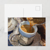 Koffie, Turkse koffie Briefkaart (Voorkant / Achterkant)