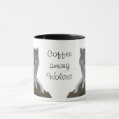 Koffie tussen wolven mok (Midden)