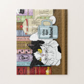 Koffie Tuxedo Cat Legpuzzel (Verticaal)