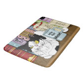 Koffie Tuxedo Kat Grappig Badmat (Gekanteld)