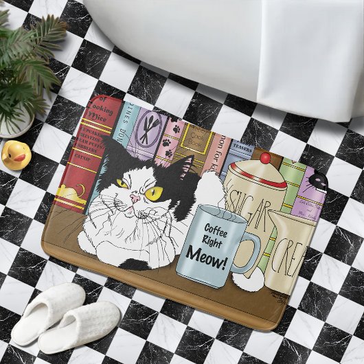 Koffie Tuxedo Kat Grappig Badmat