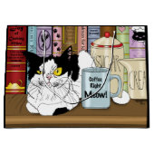 Koffie Tuxedo Kat Grappig Large Cadeautasje (Voorkant)