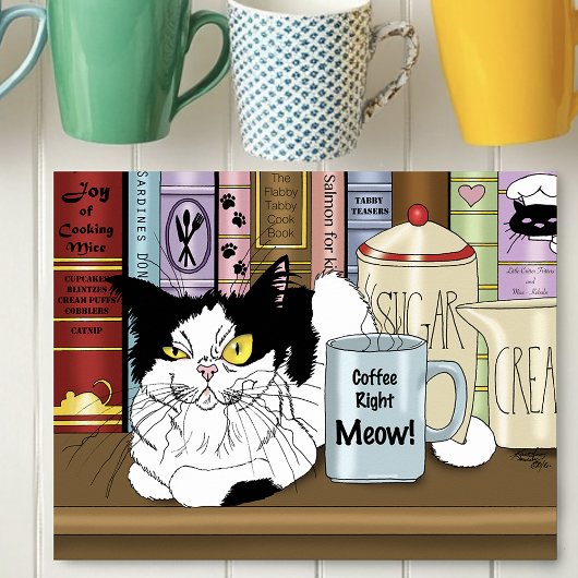 Koffie Tuxedo Kat Grappig Poster