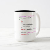 Koffie Tweekleurige Koffiemok (Voorkant rechts)