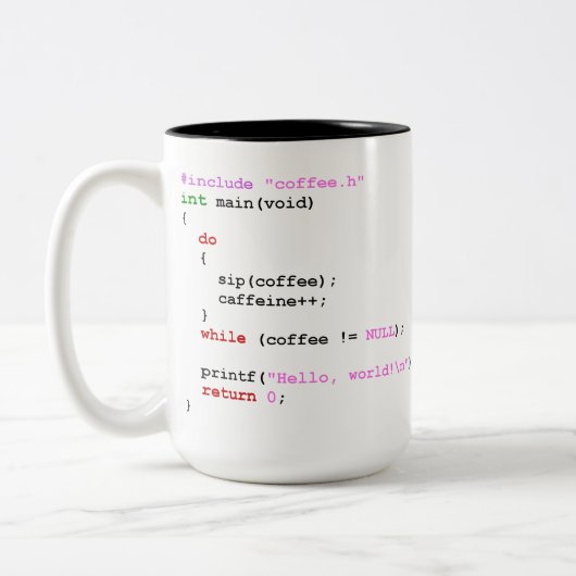 Koffie Tweekleurige Koffiemok (Links)