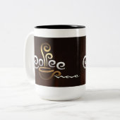 Koffie Tweekleurige Koffiemok (Voorkant links)