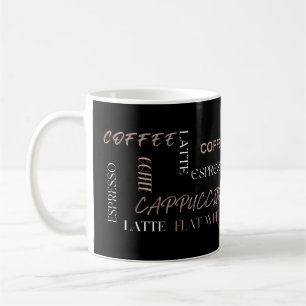 Koffie Typografie Moderne Barista Stijl Koffiecade Koffiemok