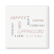 Koffie Typografie Moderne Café Stijl Koffieliefheb