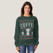 Koffie Ugly KerstSweater Trui (Voorkant volledig)