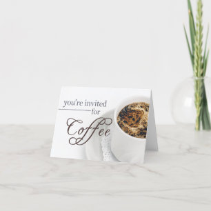 Koffie uitnodiging (Elegant)