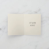 Koffie Uitnodiging Wenskaart (Binnen)