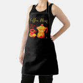 KOFFIE UUR/Red Yellow Coffee Cup en Coffeepot Schort (Insitu)