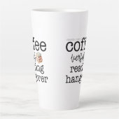 Koffie v Lezen Kater Latte Mok (Voorkant)