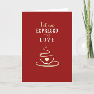 Koffie Valentijnsdag Feestdagen Kaart