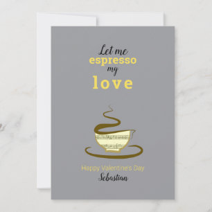 Koffie Valentijnsdag Feestdagenkaart