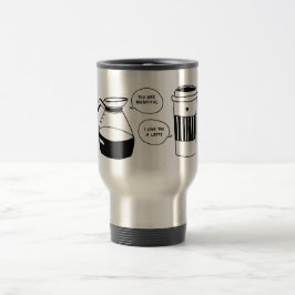 Koffie Valentijnse liefde Reisbeker