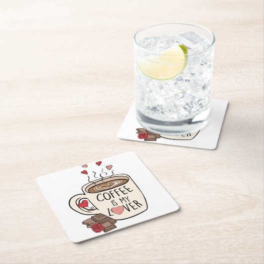 Koffie-Valentijnse | Valentijn Cadeau | Valentijns Kartonnen Onderzetters (Insitu)