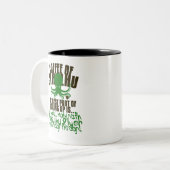 Koffie van Cthulhu Tweekleurige Koffiemok (Voorkant links)