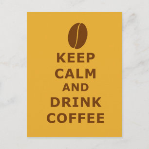 KOFFIE VAN DE HOOGTE EN VAN DE DRINK BRIEFKAART