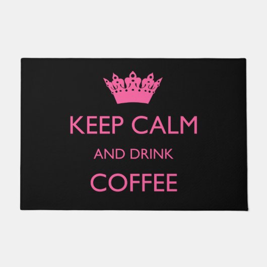 KOFFIE VAN DE HOOGTE EN VAN DE Drink Deurmat (Voorkant)