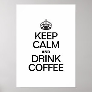KOFFIE VAN DE HOOGTE EN VAN DE DRINK POSTER