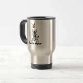 Koffie van de spin mok-laten we spelen reisbeker (Voorkant links)