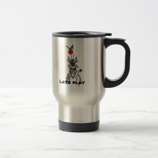 Koffie van de spin mok-laten we spelen reisbeker (Rechts)
