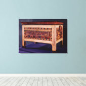 Koffie van de Tomb van Tutankhamun Canvas Afdruk (Insitu (Houten vloer))