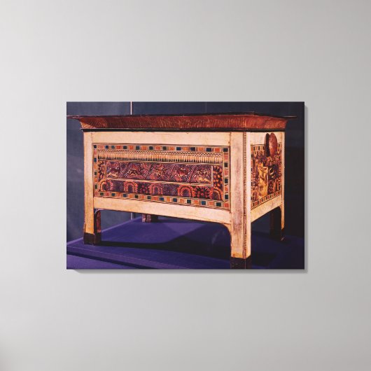 Koffie van de Tomb van Tutankhamun Canvas Afdruk (Voorkant)