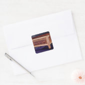 Koffie van de Tomb van Tutankhamun Vierkante Sticker (Envelop)
