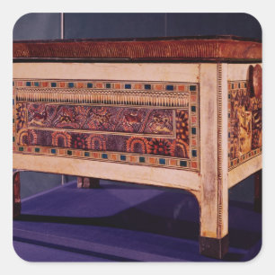 Koffie van de Tomb van Tutankhamun Vierkante Sticker