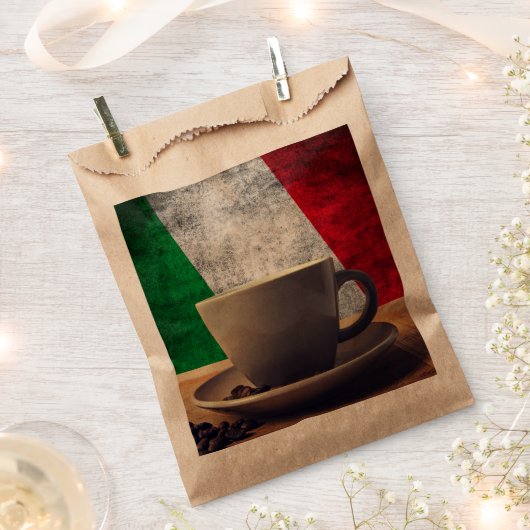 Koffie van Italië Bedankzakje (Geknipt)
