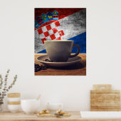 Koffie van Kroatië Poster (Keuken)