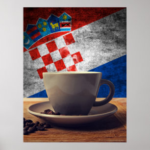 Koffie van Kroatië Poster