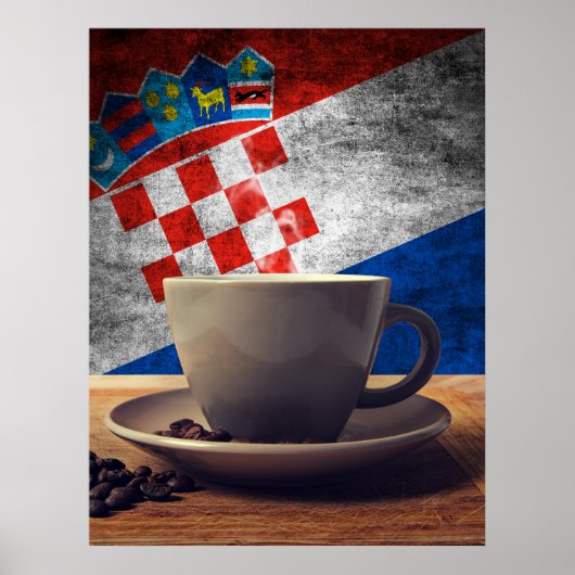Koffie van Kroatië Poster (Voorkant)