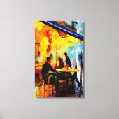 Koffie van mezelf canvas afdruk (Voorkant)