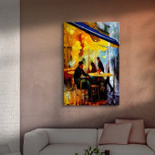 Koffie van mezelf canvas afdruk