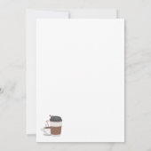 Koffie van mijn leven Valentijnsdag platte Kaart (Achterkant)