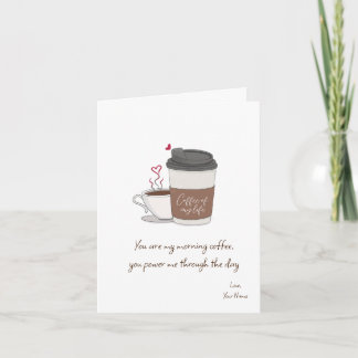 Koffie van mijn Valentijnsdag Noteer Kaart