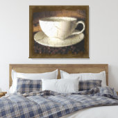 Koffie van Oud Canvas Afdruk (Insitu (Slaapkamer))