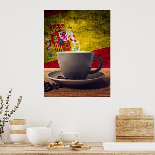 Koffie van Spanje Poster (Keuken)